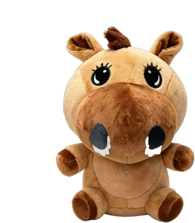 Ketara Fluff plush: a brown horse plush with powdery nostrils